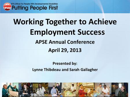 Working Together to Achieve Employment Success