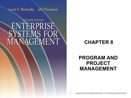 PROGRAM AND PROJECT MANAGEMENT