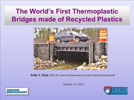 The World’s First Thermoplastic Bridges made of Recycled Plastics