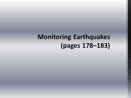 Instruments That Monitor Faults (pages 180–181)