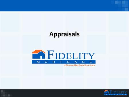 Appraisals. What is an Appraisal? The appraisal is a very lengthy document that gives all the details if the home and the appraisers opinion of it’s value.