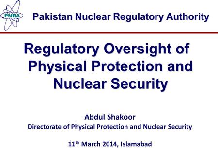 Pakistan Nuclear Regulatory Authority