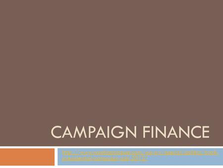 CAMPAIGN FINANCE  presidential-campaign-ads-2012/