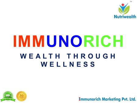 IMMUNORICH WEALTH THROUGH WELLNESS. The Managing Director Mr. Pradeep Aggarwal is an internationally recognised and certified Direct Selling and Mind.