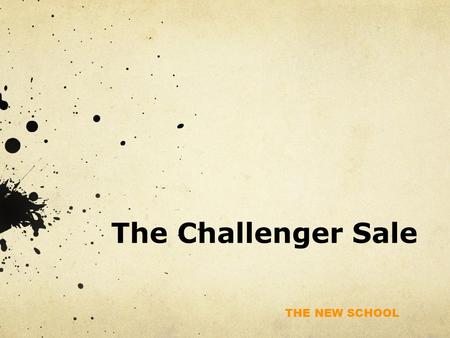The Challenger Sale.