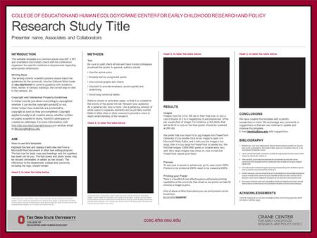 – – Research Study Title Presenter name, Associates and Collaborators INTRODUCTION This editable template is a common poster size (48 x 36) and orientation.