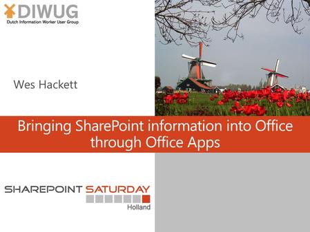 Bringing SharePoint information into Office through Office Apps.