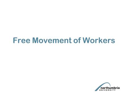 Free Movement of Workers