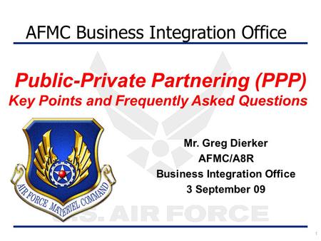 Public-Private Partnering (PPP)