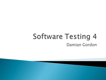 Damian Gordon.  Static Testing is the testing of a component or system at a specification or implementation level without execution of the software.