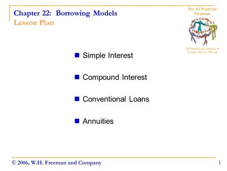 Chapter 22: Borrowing Models Lesson Plan