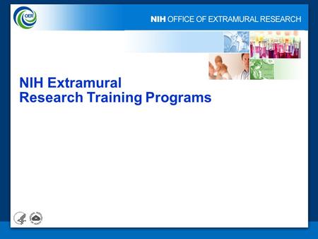 1 NIH Extramural Research Training Programs. 2 Predoctoral Individual NRSA (F31) Predoctoral Individual MD/PhD NRSA (F30) Postdoctoral Institutional Training.