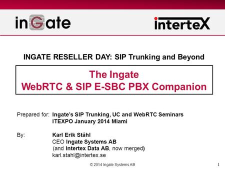 WebRTC & SIP E-SBC PBX Companion