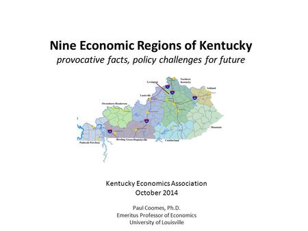 Nine Economic Regions of Kentucky