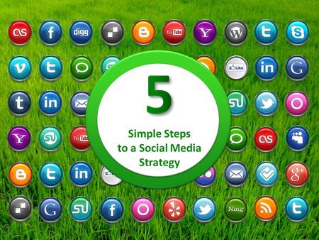 Simple Steps to a Social Media Strategy. 5 Step 5 Simple Steps to a Social Media Strategy - Cheat Sheet 1 Define your audience Business or consumer? Demographics.