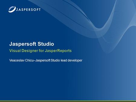 Visual Designer for JasperReports