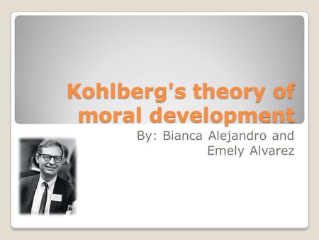 Kohlberg's theory of moral development