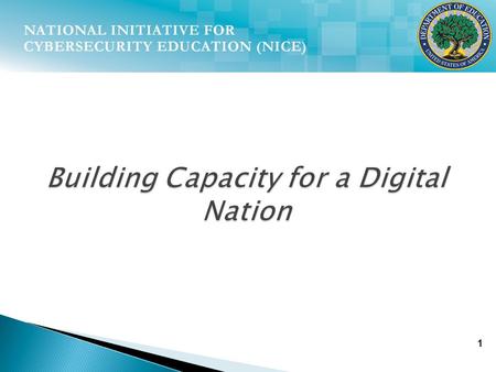 1 Building Capacity for a Digital Nation. 2 …we will begin a national campaign to promote cybersecurity awareness and digital literacy from our boardrooms.