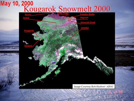 Kougarok Snowmelt 2000 Image Courtesy Bob Huebert / ARSC.