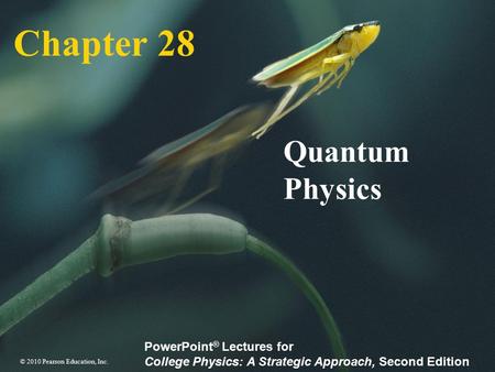 Chapter 28 Quantum Physics.
