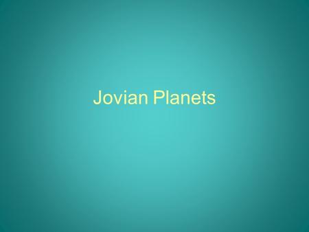 Jovian Planets. Astronomy Picture of the Day CPS Question Which of the following provides the most useful information about the Earth's interior? A)
