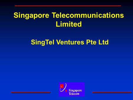 Singapore Telecommunications Limited SingTel Ventures Pte Ltd.