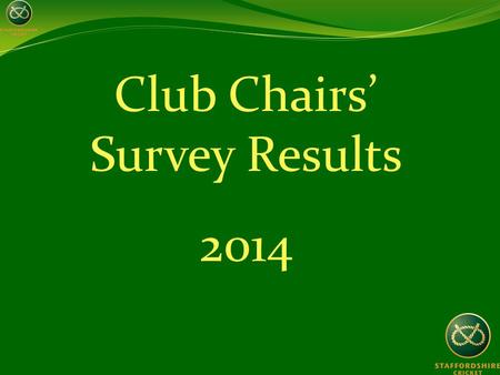 Club Chairs’ Survey Results 2014. Aim of the survey To gather some baseline data in order to assess our future performance To better assist the clubs.