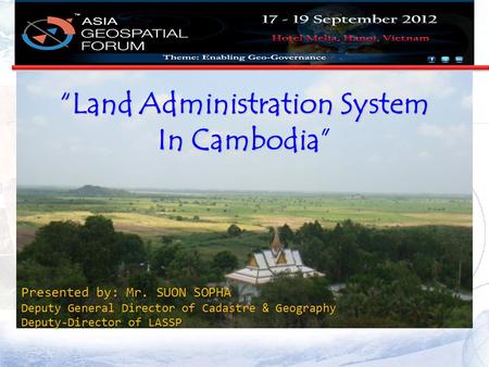 “Land Administration System In Cambodia”