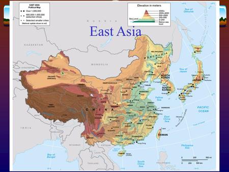 East Asia. China Japan N.Korea S.Korea Taiwan Communist bloc Capitalist economy.