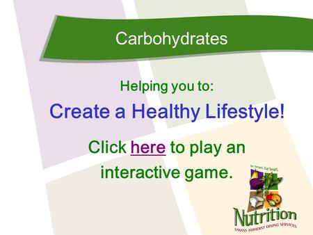 Create a Healthy Lifestyle!