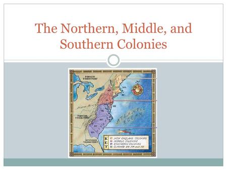 The Northern, Middle, and Southern Colonies