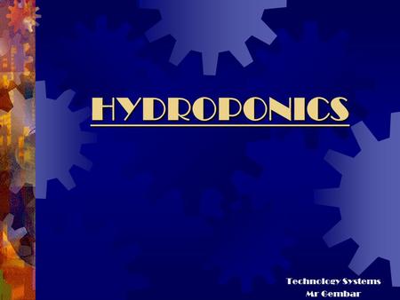 power point presentation about hydroponics
