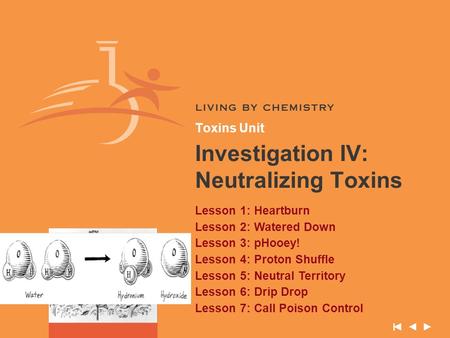Investigation IV: Neutralizing Toxins
