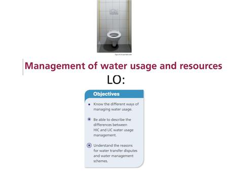 LO:. Why do we need to conserve water? List at least 5 reasons…..