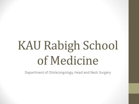 KAU Rabigh School of Medicine