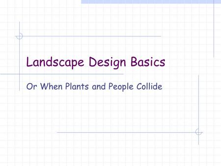 powerpoint presentation landscape design