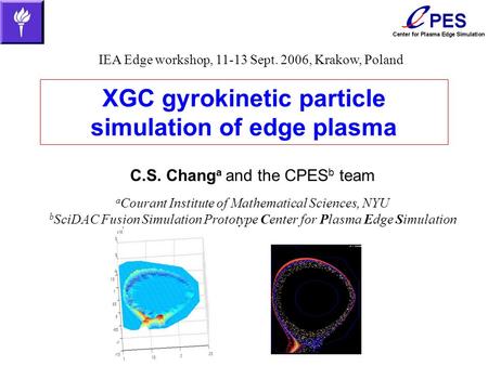 XGC gyrokinetic particle simulation of edge plasma