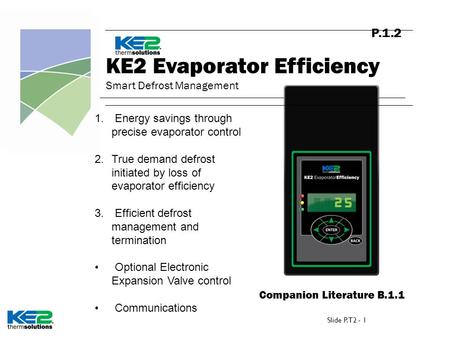 KE2 Evaporator Efficiency