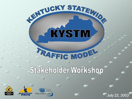 July 22, 2003. Model Objectives Forecast ADT on the Rural State Highway System Autos & Trucks Autos & Trucks Arterial System Arterial System Complement,
