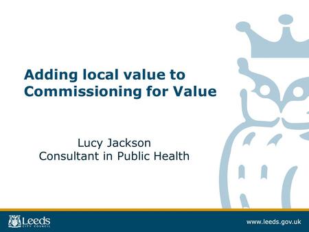 Adding local value to Commissioning for Value