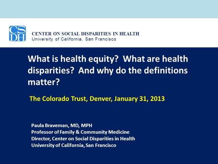 What is health equity. What are health disparities