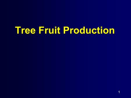 1 Tree Fruit Production. 2 TRAINING To cause to grow in a desired form or fashion.