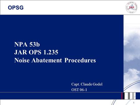 NPA 53b JAR OPS Noise Abatement Procedures