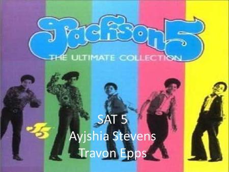 SAT 5 Ayjshia Stevens Travon Epps. Chronic: Of long duration; continuing.
