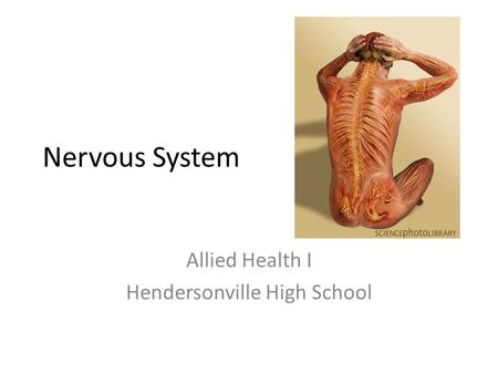 Allied Health I Hendersonville High School