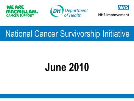 National Cancer Survivorship Initiative