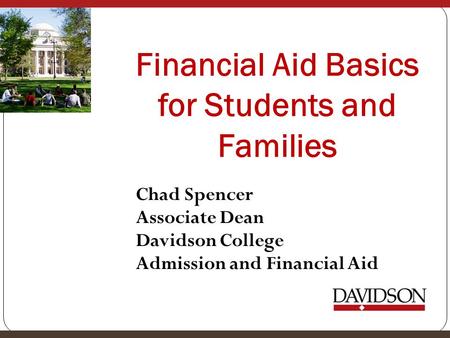 Financial Aid Basics for Students and Families