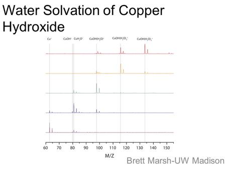 Water Solvation of Copper Hydroxide Brett Marsh-UW Madison.