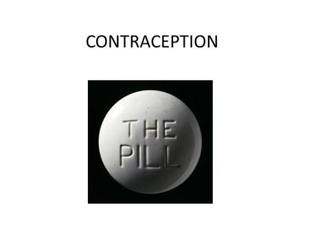 CONTRACEPTION. The Combined Pill Works by stopping the ovaries from releasing eggs Prescribed by a doctor or a family planning clinic Must be taken daily.