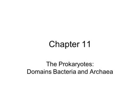 The Prokaryotes: Domains Bacteria and Archaea